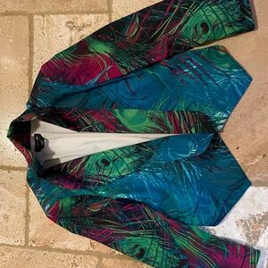 Bebe jacket peacock pattern size s